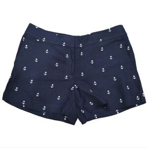 LOFT navy anchor print shorts